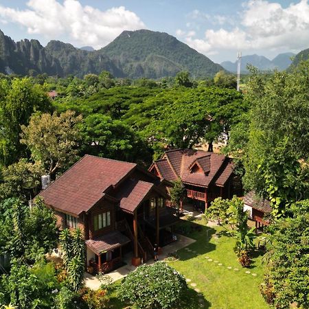 Namsong Bridge Bungalows Vang Vieng Extérieur photo